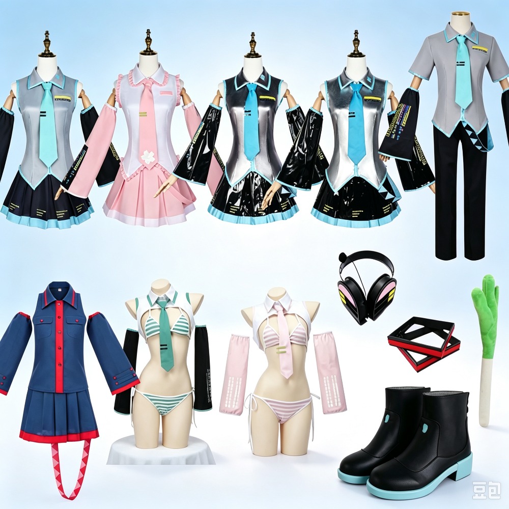 Anime Cosplay Miku - Disfraz de Cosplay Completo al Estilo