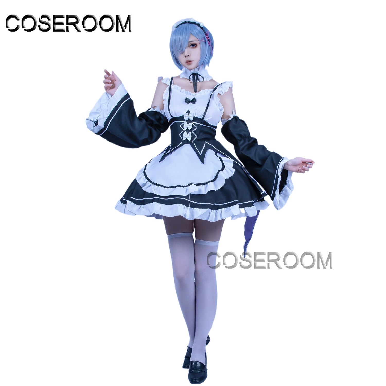 Re Zero Rem Wig - Disfraz de Cosplay de Rem de