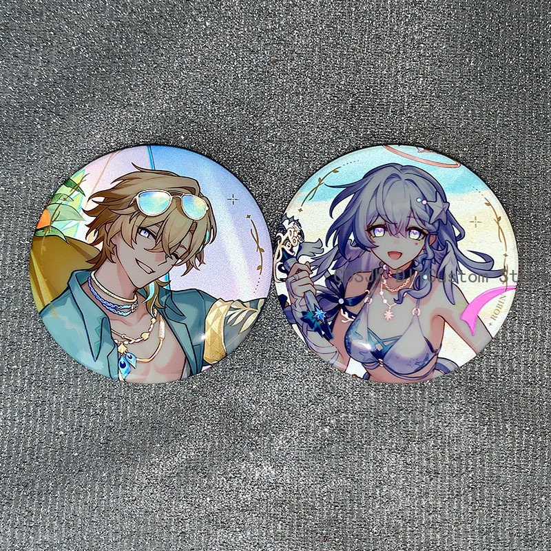 Anime Cosplay Robin - Insignia reflectante de dibujos animados de