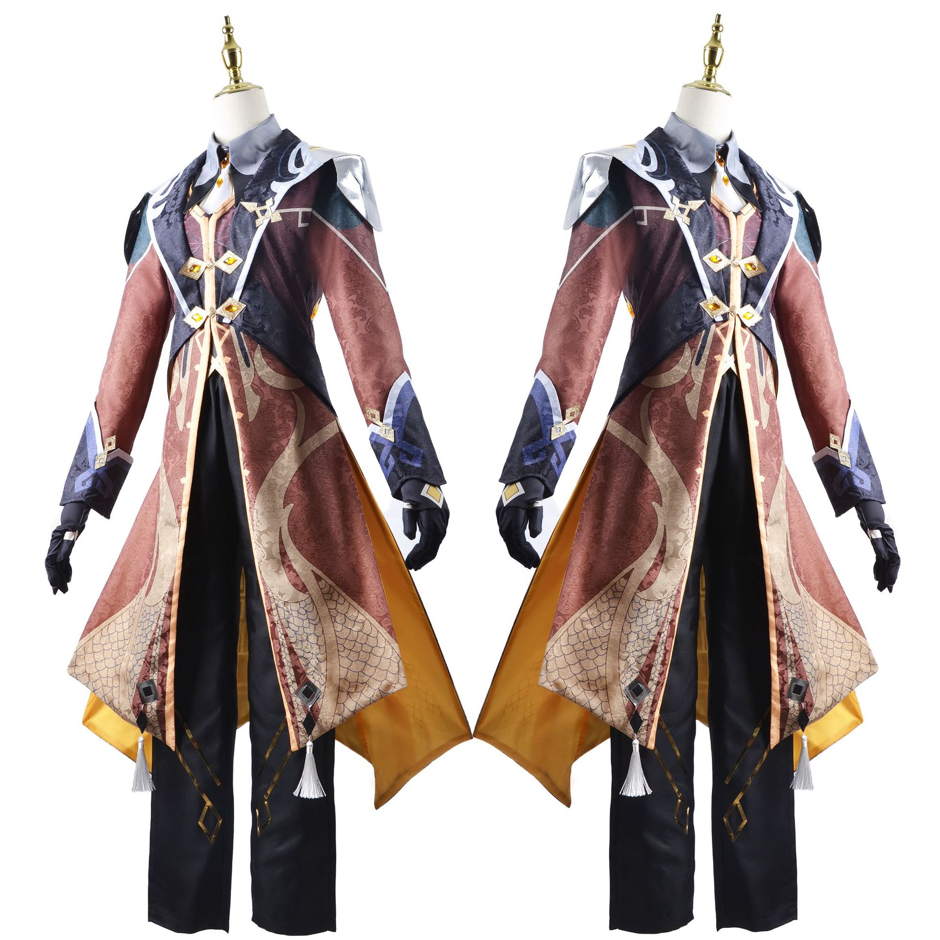Anime Cosplay Outfits Male - Conjunto de disfraz de Genshin Impact