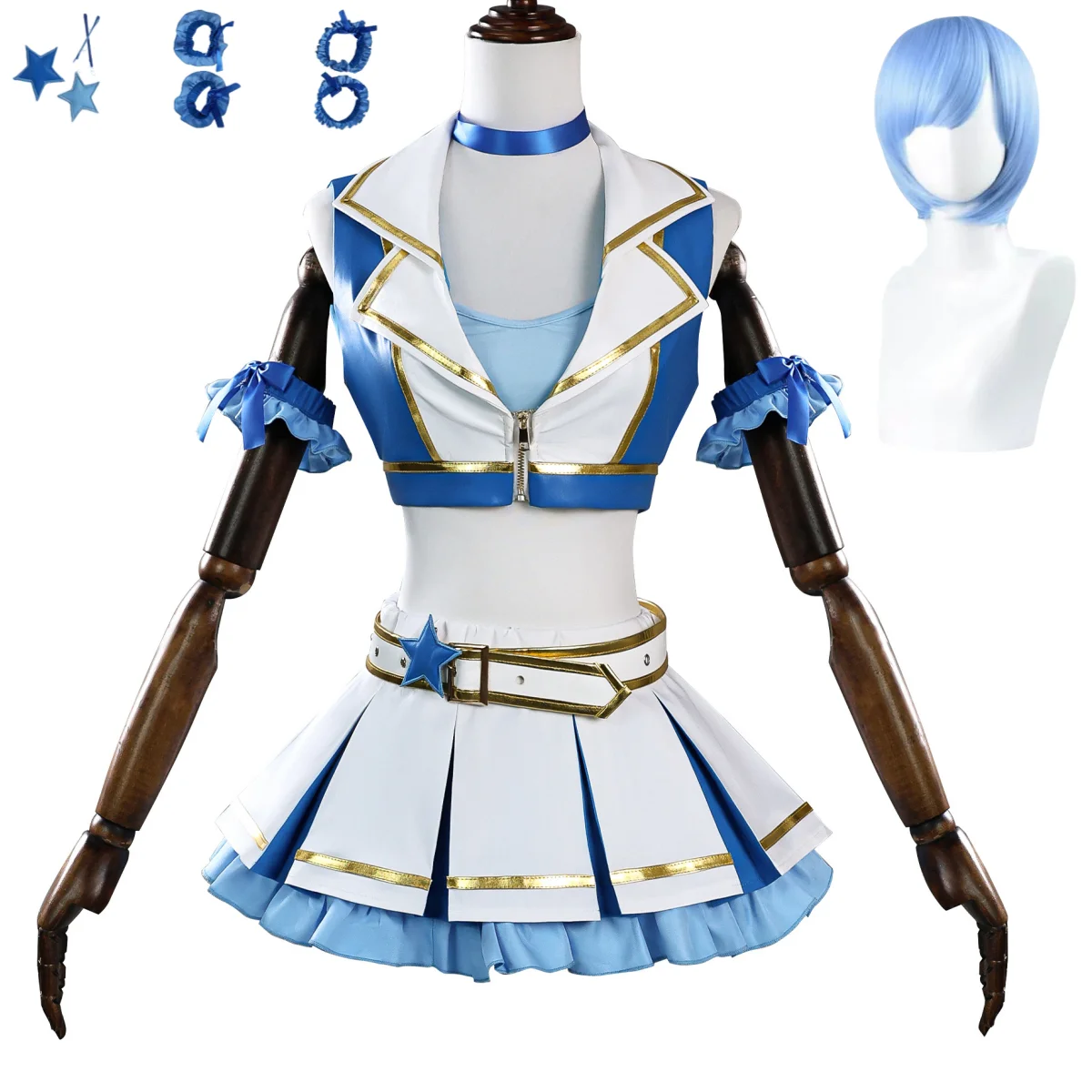 Re Zero Rem Wig - Disfraz de Cosplay de Rem de