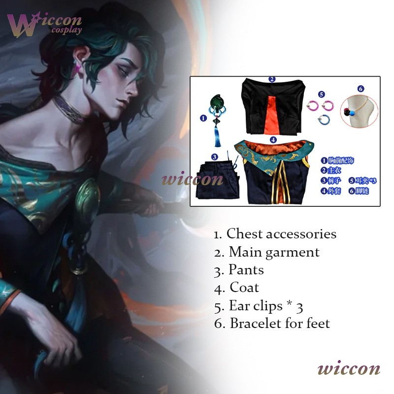‌ Disfraz Completo de Hwei, el - Anime Cosplay Outfits Male reseña y precio