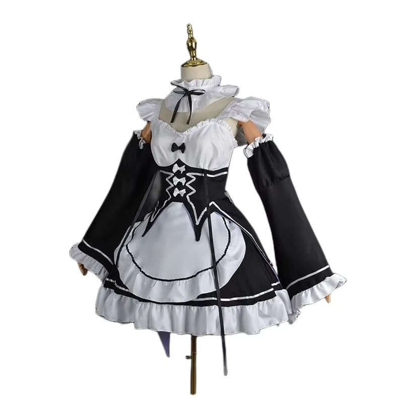 Disfraz de Cosplay de Anime Re - Re Zero Rem Wig reseña y precio