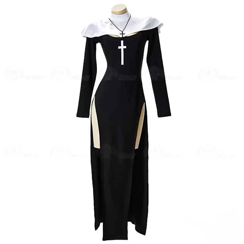 Disfraz de Cosplay para mujer, - Anime Cosplay Nun reseña y precio