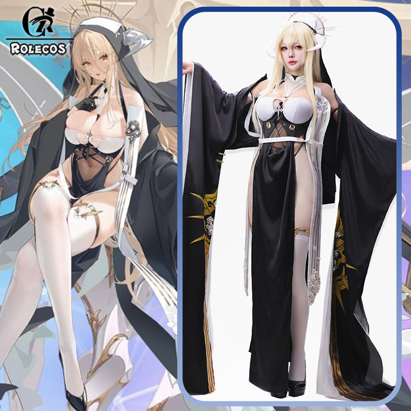 Disfraz de Cosplay de Azur Lan - Anime Cosplay Nun reseña y precio