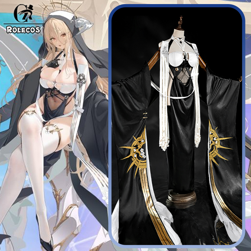 Disfraz de Cosplay de Azur Lan - Anime Cosplay Nun reseña y precio