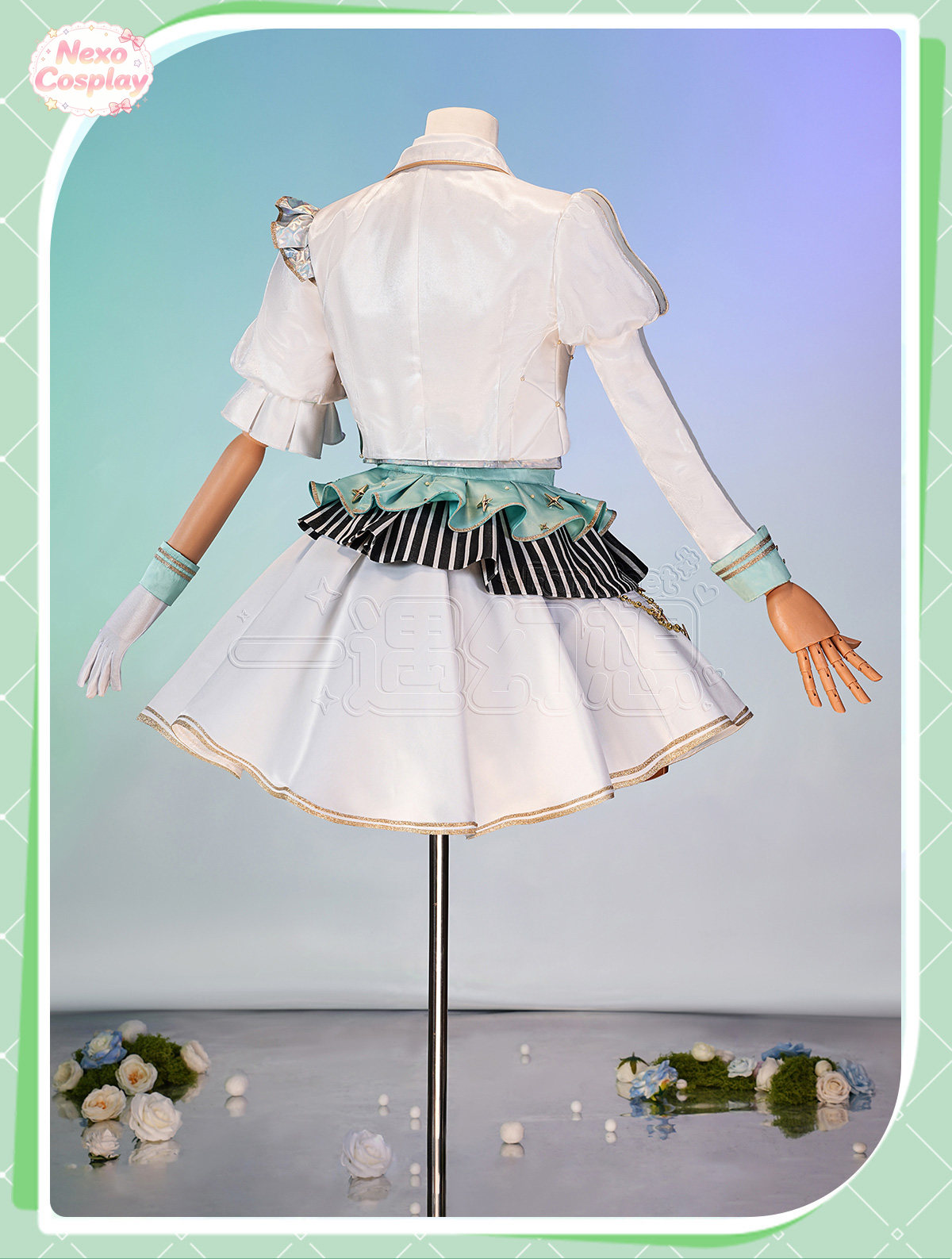 MIKU: ESCENARIO COLORIDO! Disf - Anime Cosplay Miku reseña y precio