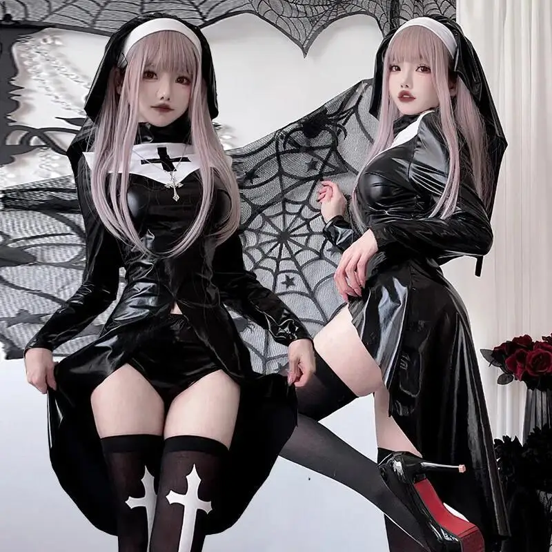 Disfraz de Monja, Mono de Cuer - Anime Cosplay Nun reseña y precio