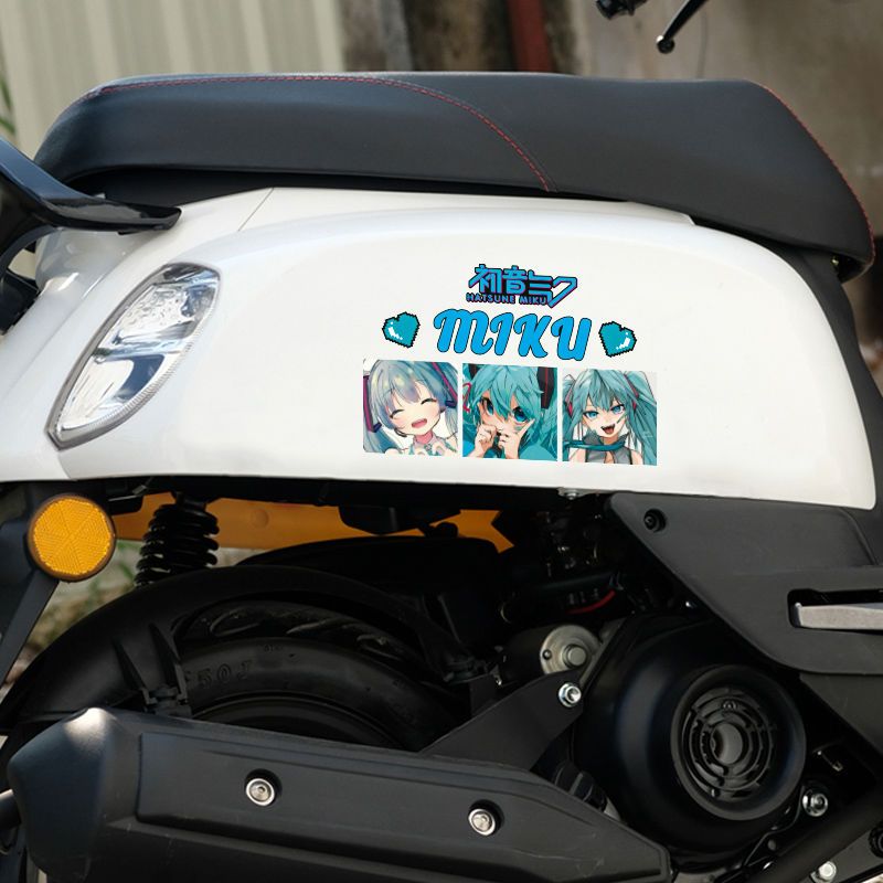 Nuevas Pegatinas Reflectantes  - Anime Cosplay Miku reseña y precio